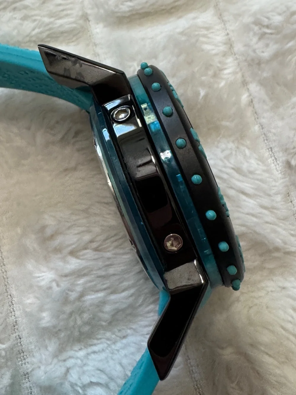 I.T.A Italia Tecnica Artigiana Pirata Quartz Dive Style Watch 00.04.11 Turquoise
